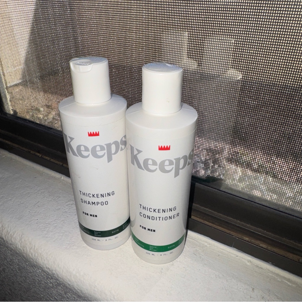 Mens Keeps Hair Thickening Shampoo Conditioner Fuller Thicker Looking Hair 90